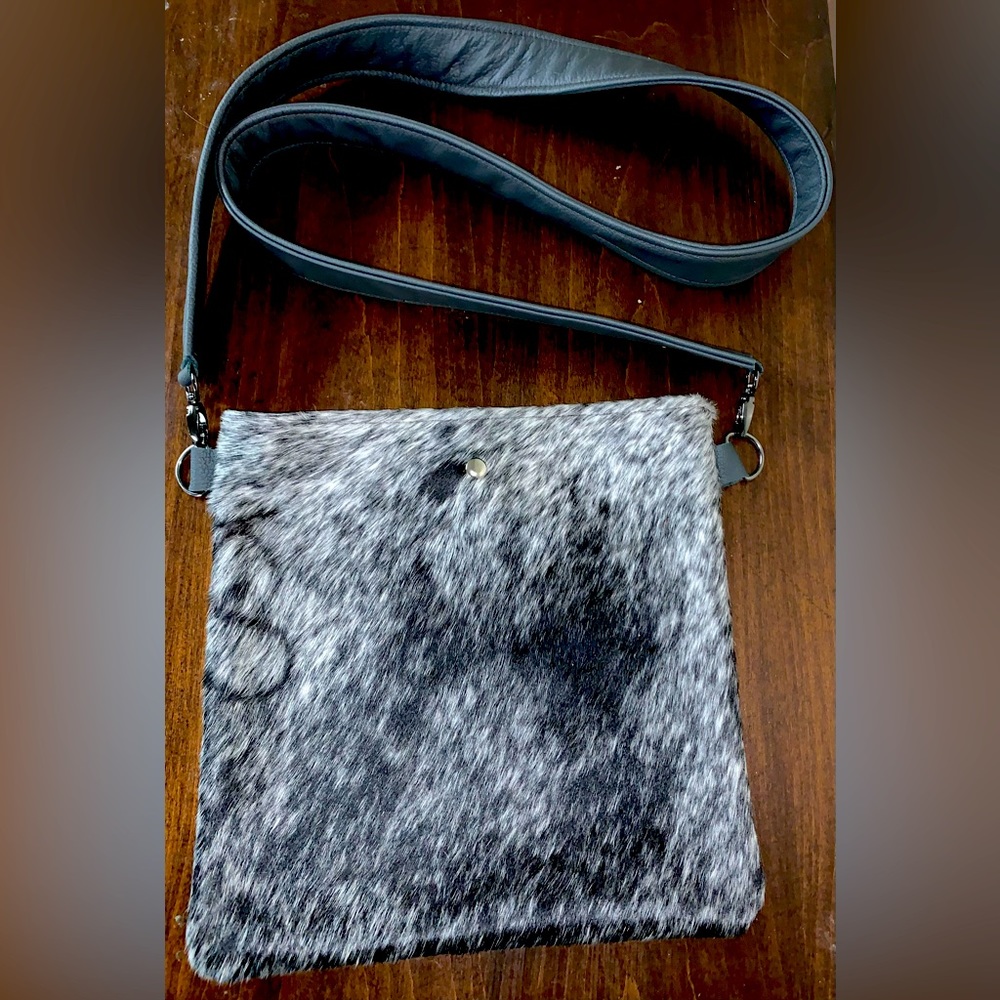 Cowhide crossbody bag